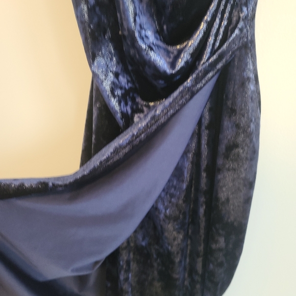 Tahari Size M Navy Blue sleeveless sheath dress - Picture 7 of 7